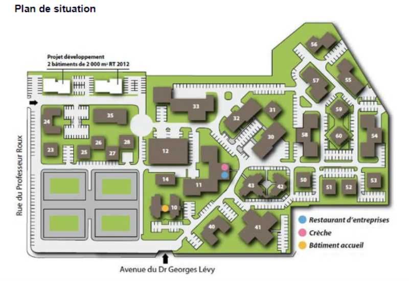 Location bureaux 1827 m² divisibles à partir de 509 m²