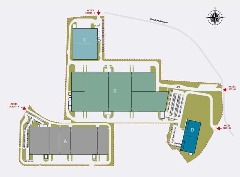 Location entrepots 5245 m² non divisibles
