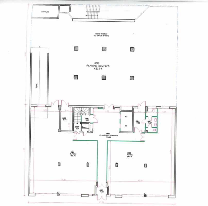 Location bureaux 1324 m² divisibles à partir de 120 m²