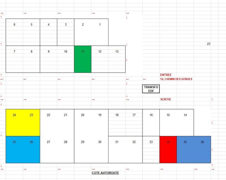 Location entrepots 1972 m² divisibles à partir de 206 m²