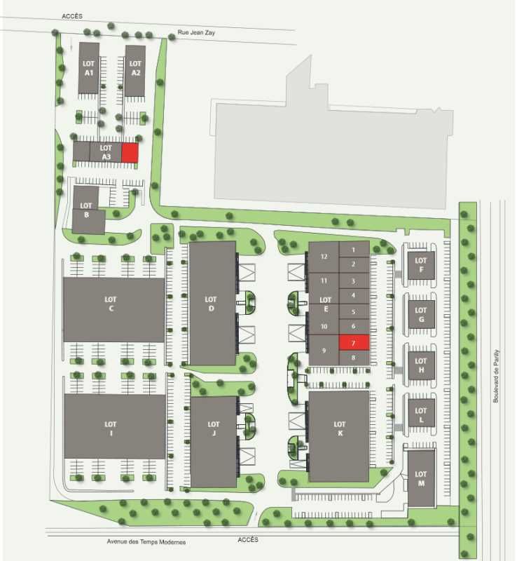 Location bureaux 3982 m² divisibles à partir de 84 m²
