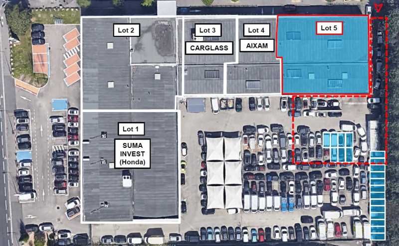 Location entrepots 740 m² non divisibles