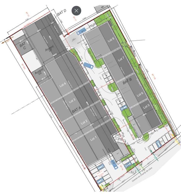Vente entrepots 1517 m² non divisibles