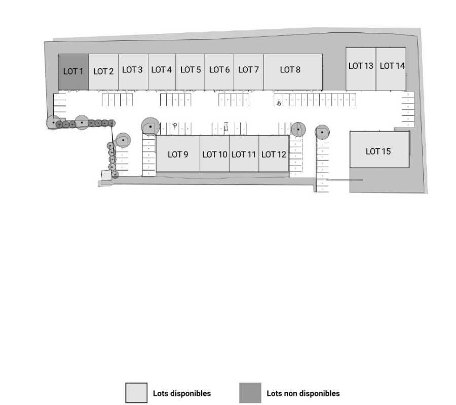 Vente entrepots 3547 m² divisibles à partir de 210 m²