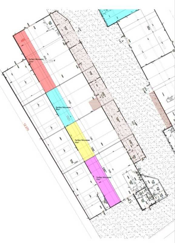 Vente entrepots 3123 m² divisibles à partir de 447 m²