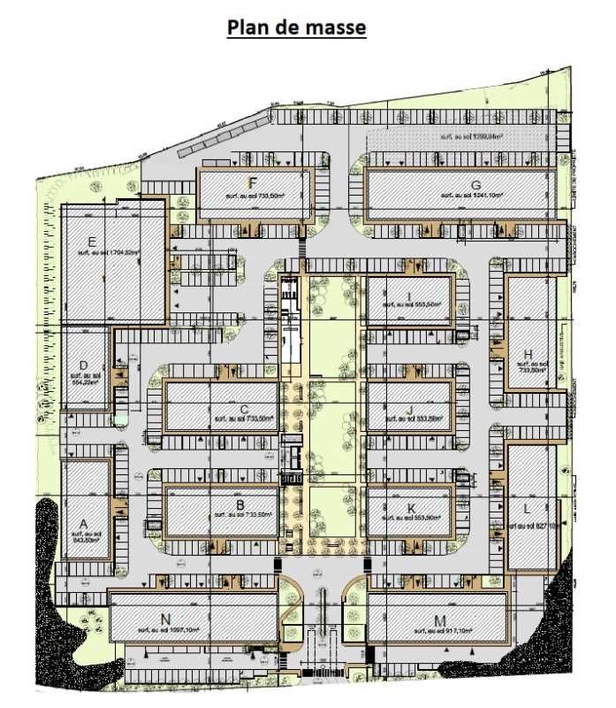 Location entrepots 2127 m² divisibles à partir de 98 m²