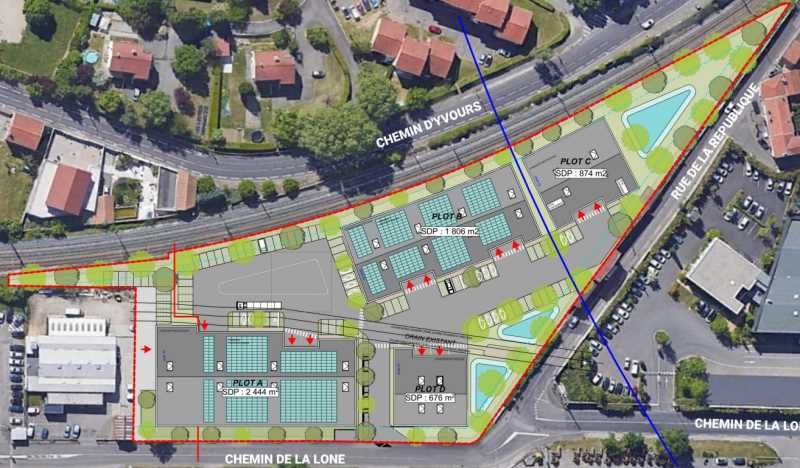 Vente entrepots 3625 m² divisibles à partir de 343 m²
