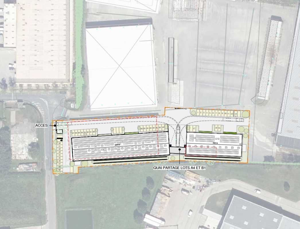 Vente entrepots 2830 m² divisibles à partir de 206 m²