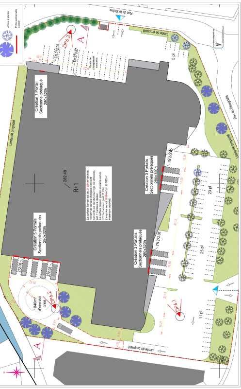 Location entrepots 10750 m² non divisibles