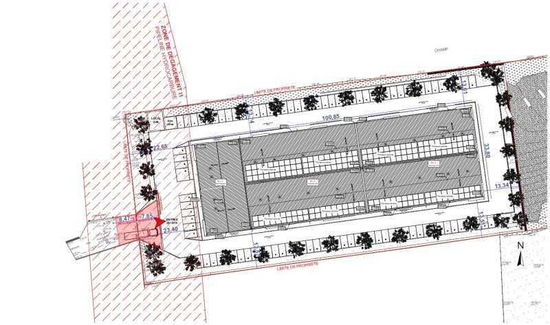 Location entrepots 3339 m² divisibles à partir de 196 m²