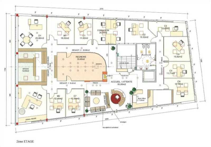 Vente bureaux 426 m² divisibles à partir de 176 m²