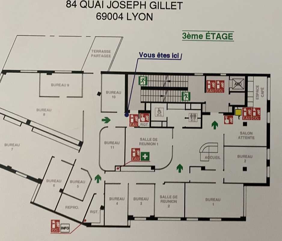 Location bureaux 1019 m² divisibles à partir de 174 m²