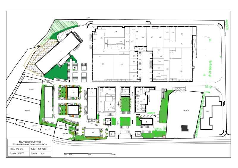 Location entrepots 3365 m² divisibles à partir de 138 m²