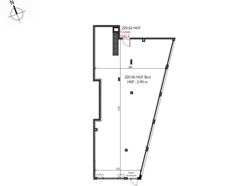 Vente bureaux 112 m² non divisibles