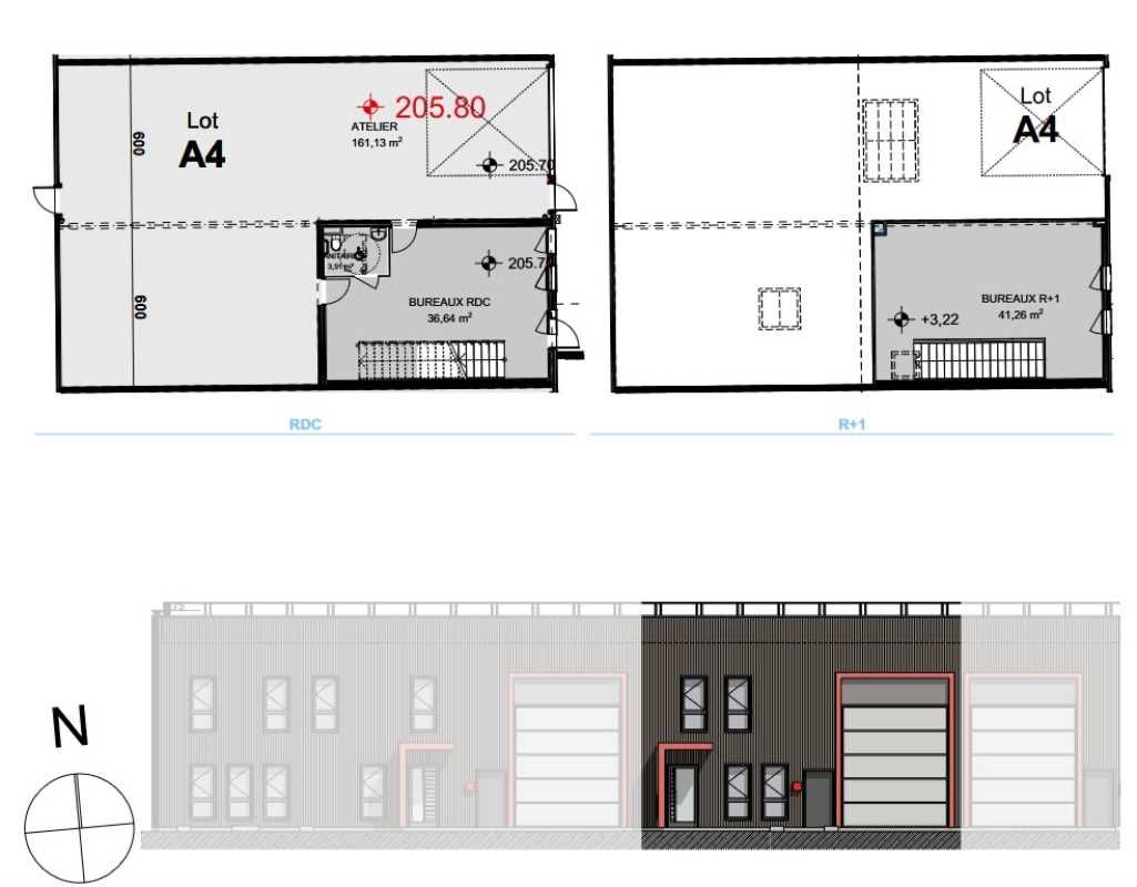 Location entrepots 623 m² divisibles à partir de 243 m²