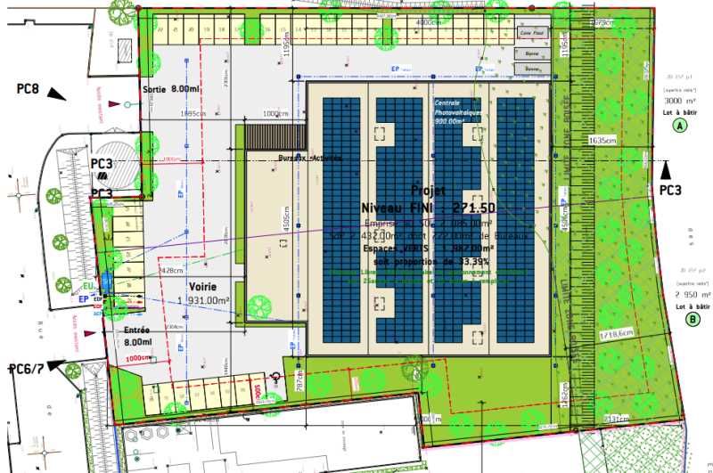 Location entrepots 894 m² non divisibles