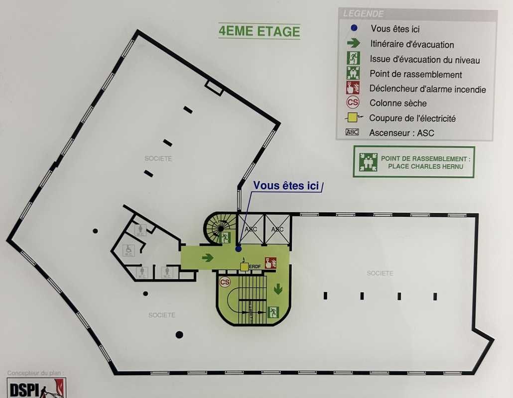 Location bureaux 484 m² divisibles à partir de 150 m²