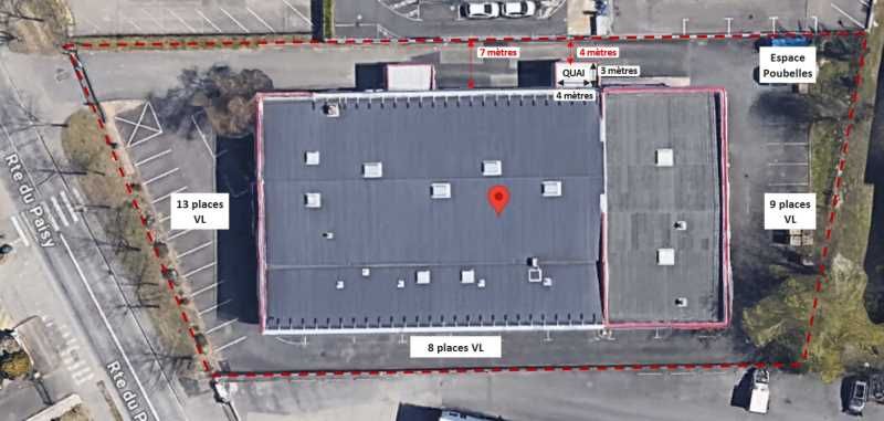 Location entrepots 2090 m² non divisibles