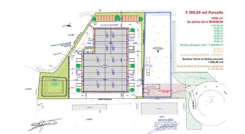 Vente entrepots 2520 m² divisibles à partir de 207 m²