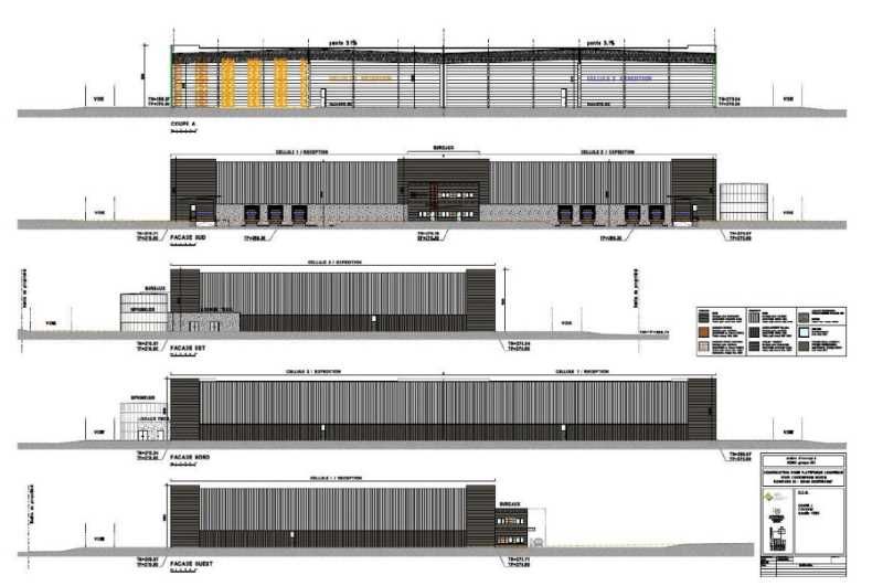 Vente entrepots 8001 m² non divisibles