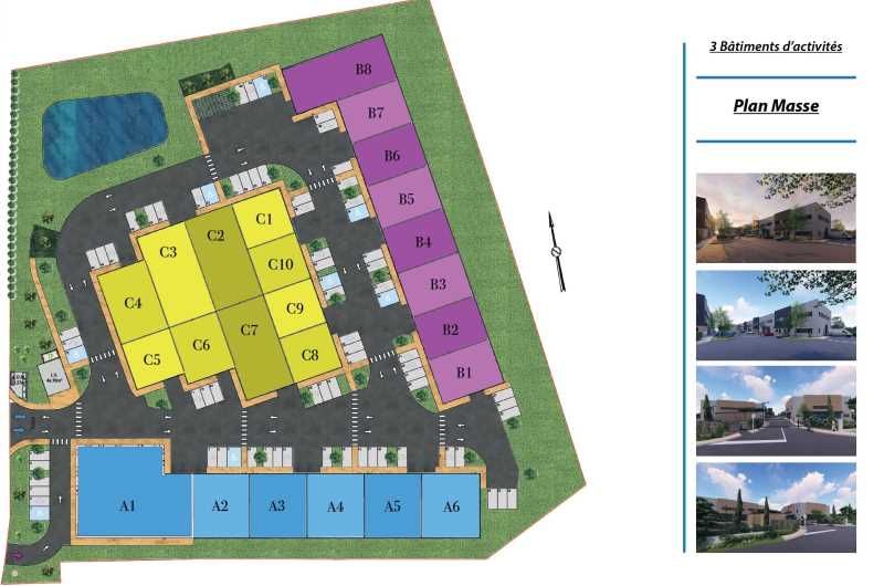 Location entrepots 243 m² non divisibles