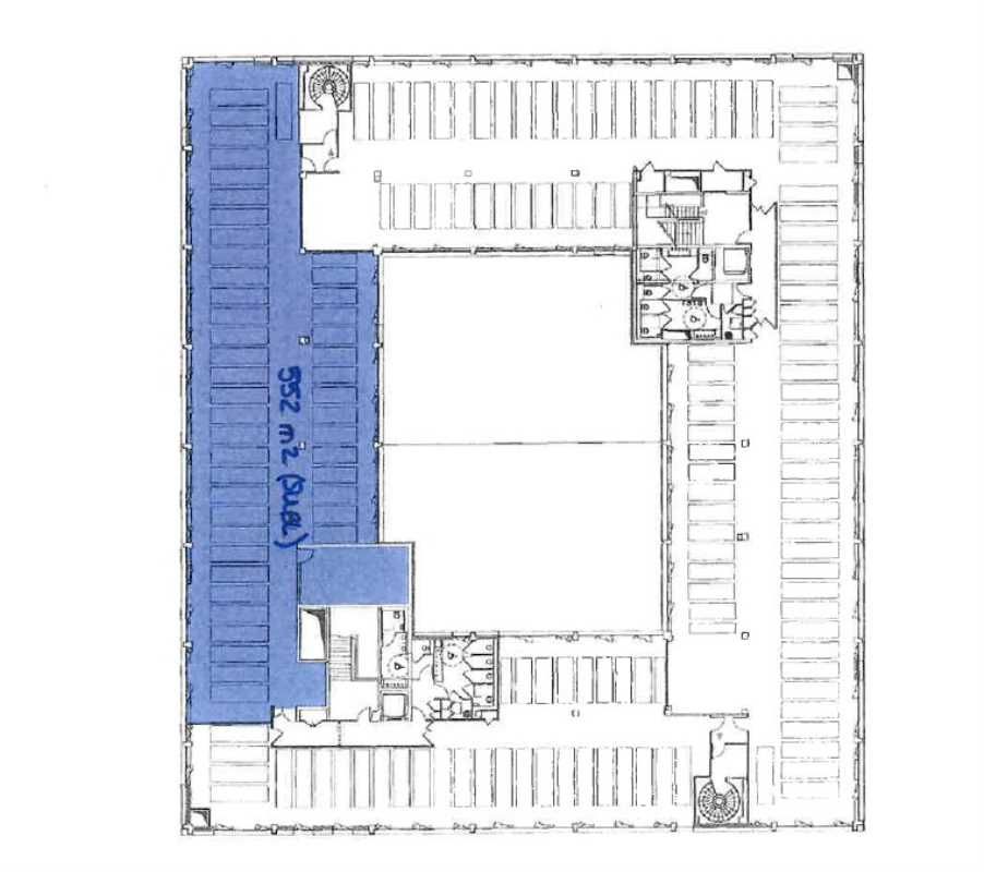 Location bureaux 895 m² divisibles à partir de 343 m²