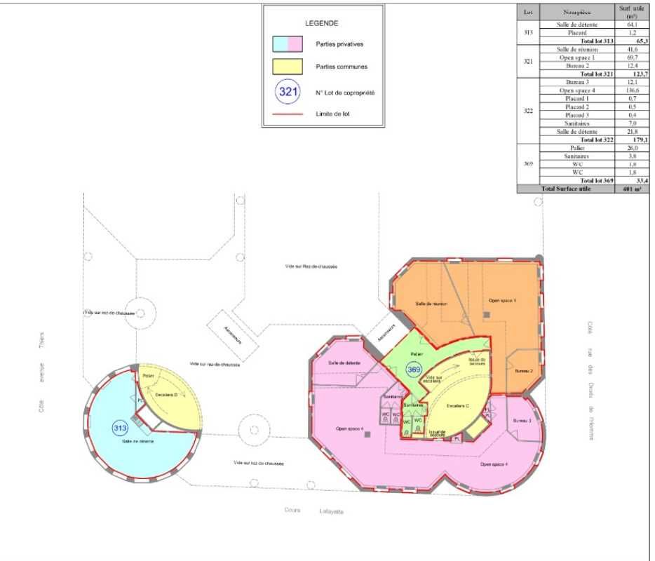 Vente bureaux 3030 m² divisibles à partir de 135 m²
