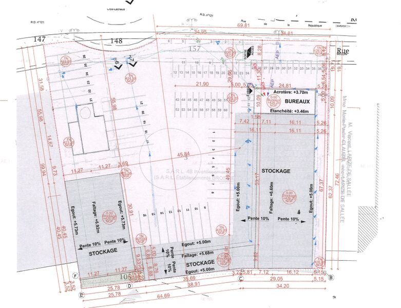 Location entrepots 1700 m² non divisibles