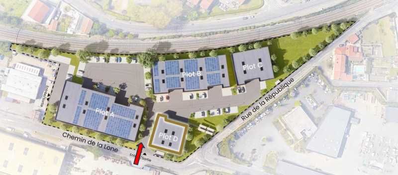 Location entrepots 676 m² divisibles à partir de 323 m²