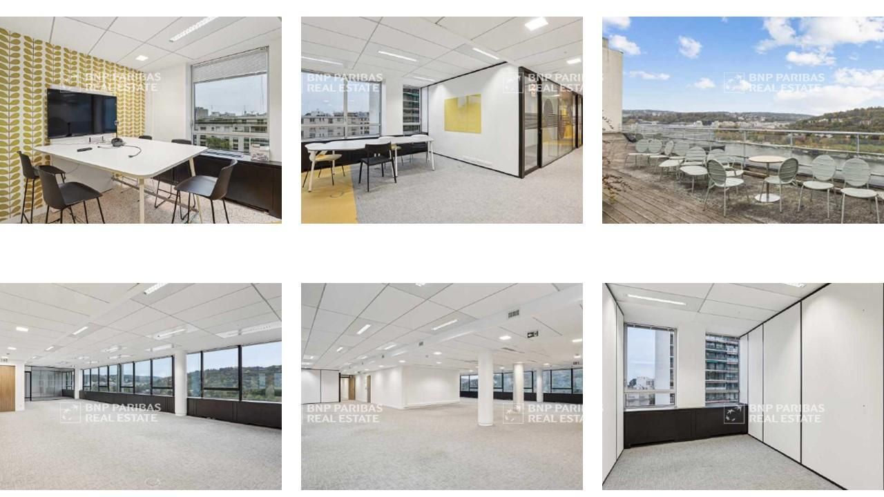 1054 m² pour ce bureaux en location à Boulogne-billancourt