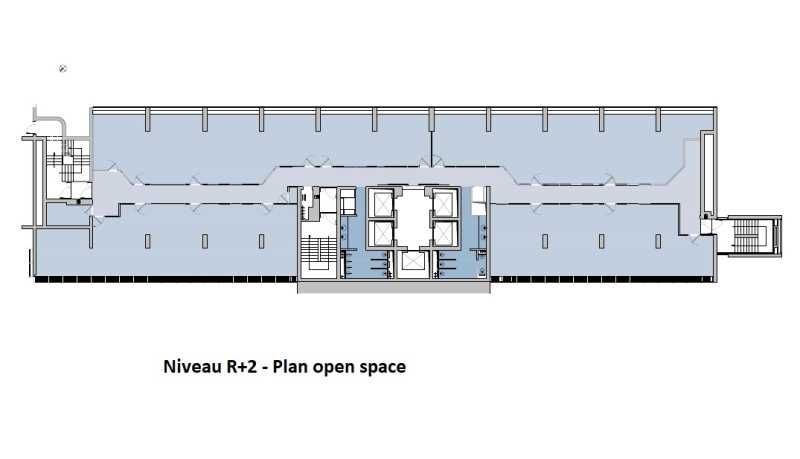 Location bureaux 4316 m² divisibles à partir de 1079 m²