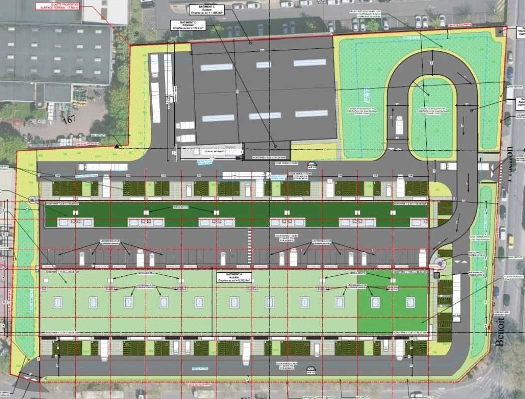 Location entrepots 11401 m² divisibles à partir de 339 m²