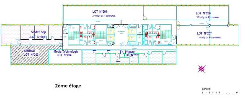 Location bureaux 2183 m² divisibles à partir de 105 m²