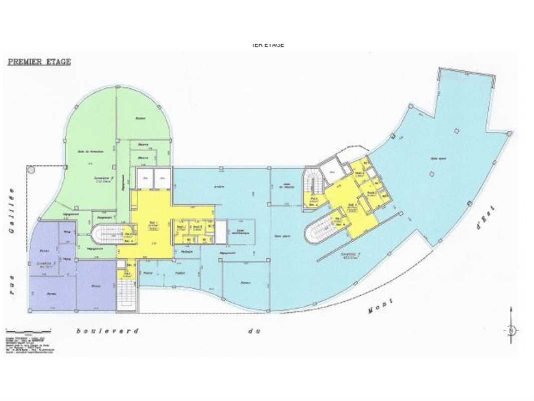 Location bureaux 2842 m² divisibles à partir de 95 m²