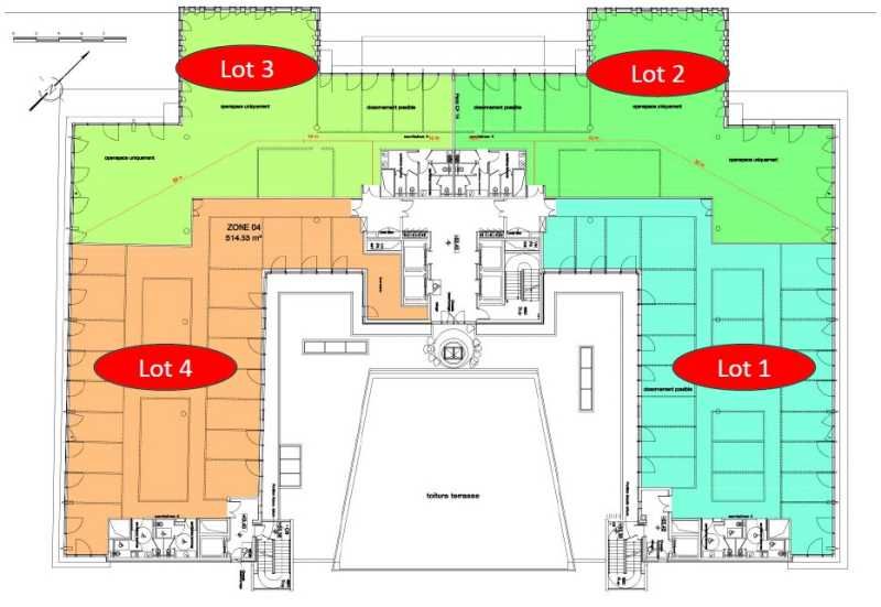 Location bureaux 6766 m² divisibles à partir de 465 m²