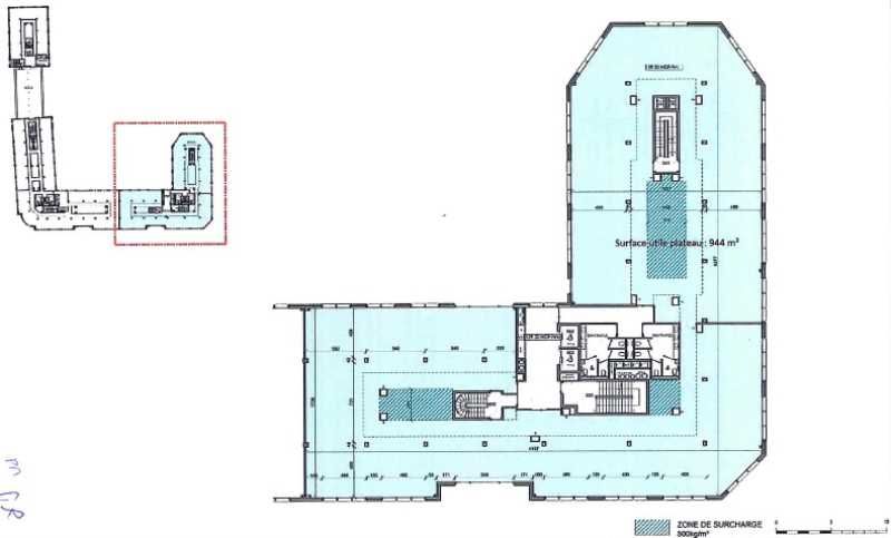 Location bureaux 685 m² non divisibles