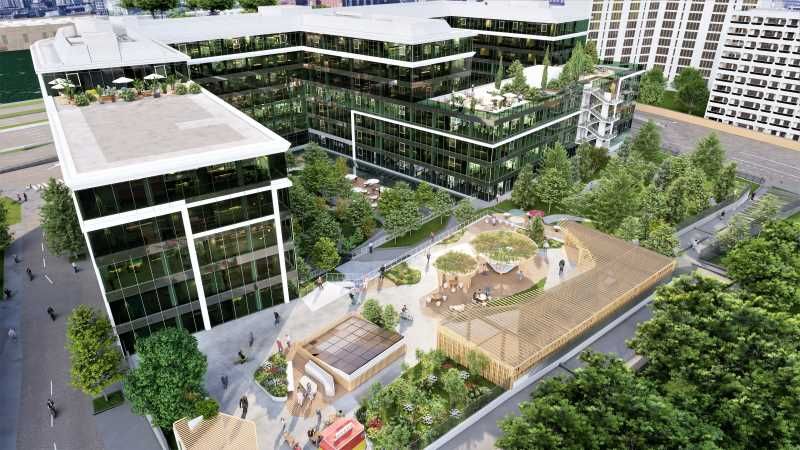 Dans un ensemble immobilier restructuré, à proxim