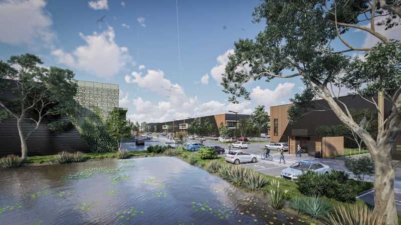 A proximité des axes routiers, dans la Zac Notre 