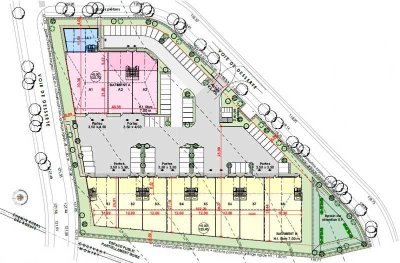 Location entrepots 4205 m² divisibles à partir de 394 m²