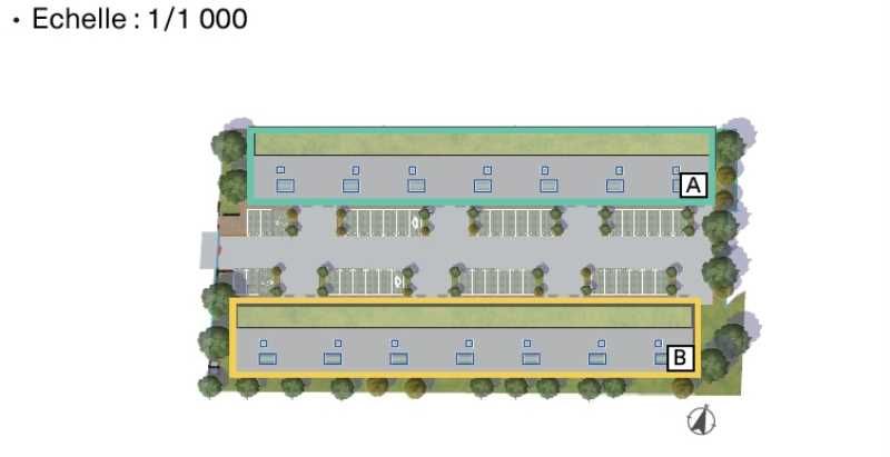 Vente entrepots 3696 m² divisibles à partir de 264 m²