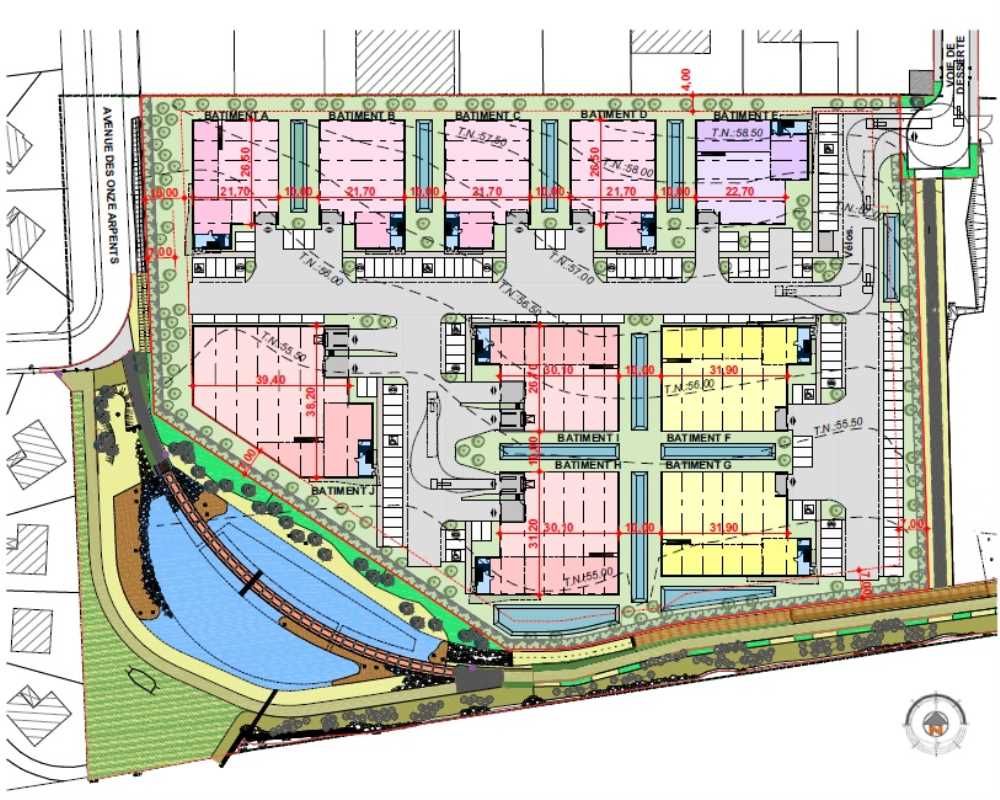 Location bureaux 5371 m² divisibles à partir de 699 m²
