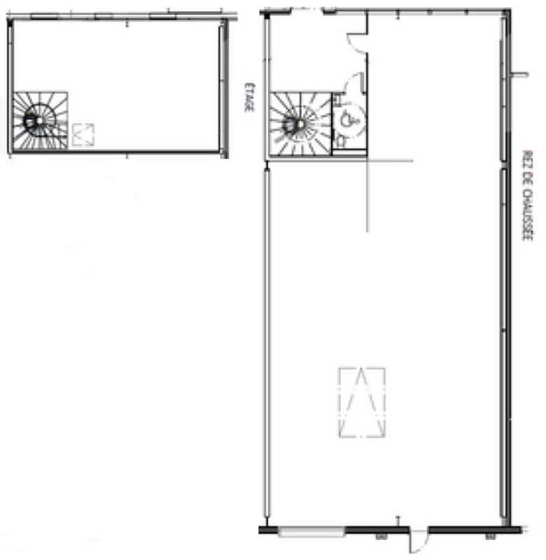 Location bureaux 311 m² non divisibles
