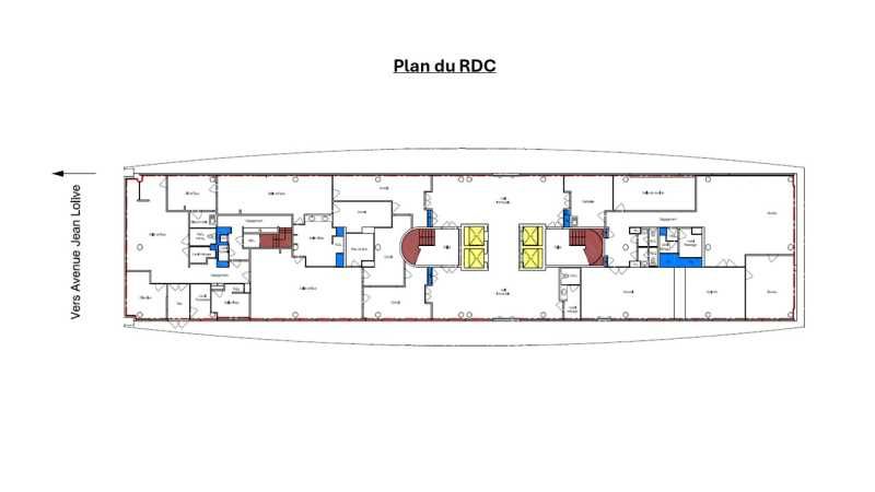 Location bureaux 881 m² divisibles à partir de 247 m²