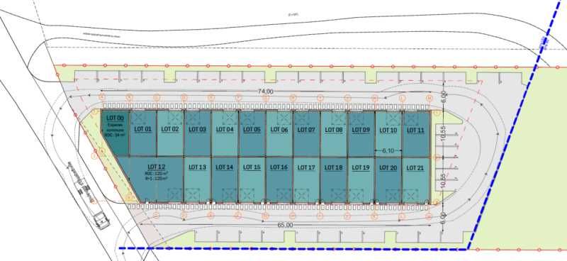 Vente entrepots 2606 m² divisibles à partir de 124 m²