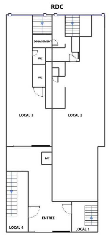 Vente entrepots 1833 m² non divisibles