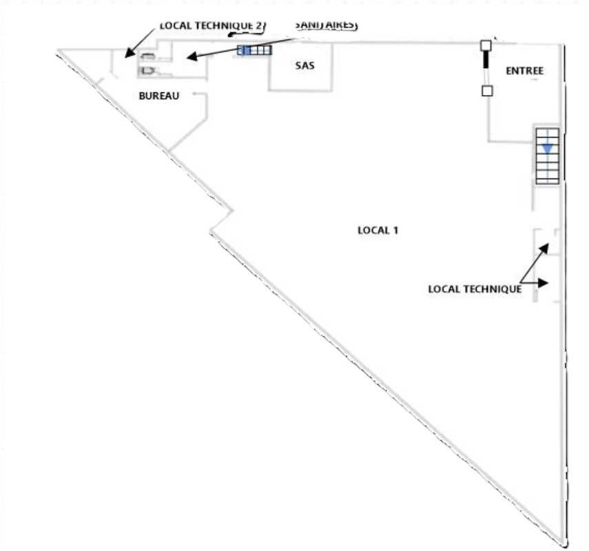 Vente bureaux 871 m² non divisibles