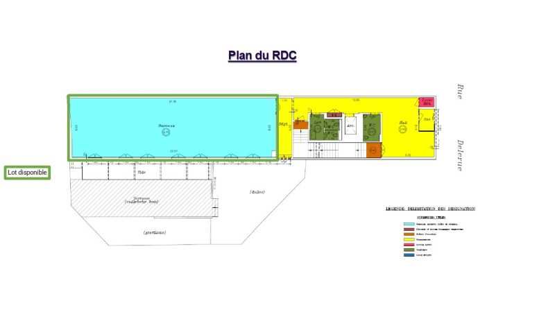 Location bureaux 148 m² non divisibles