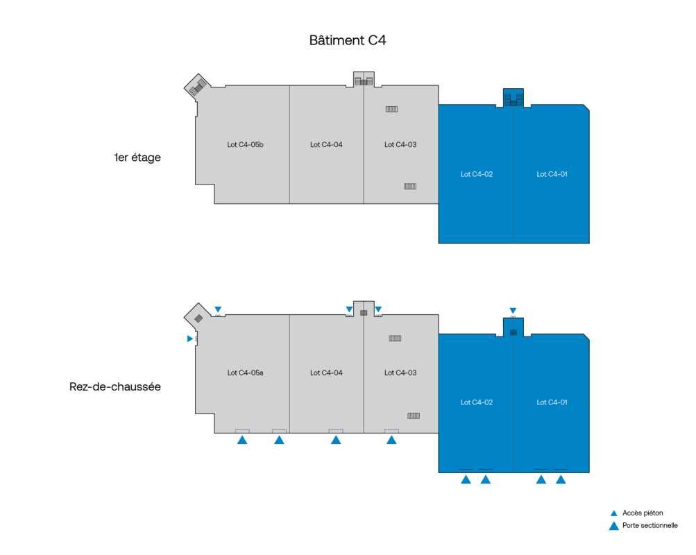 Location entrepots 2003 m² non divisibles