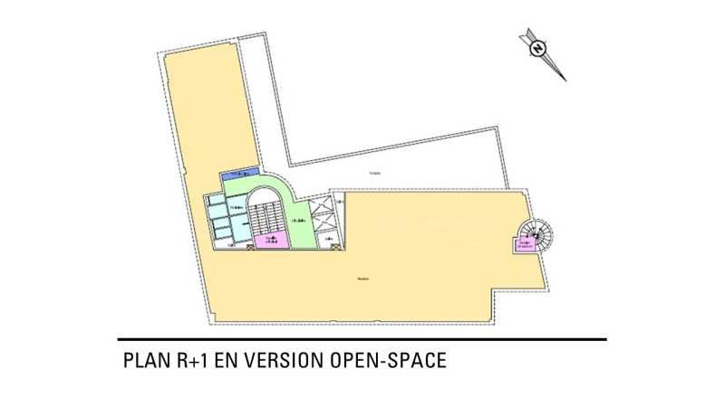 Location bureaux 1214 m² divisibles à partir de 379 m²
