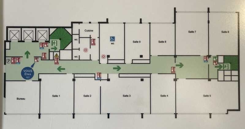 Location bureaux 411 m² non divisibles
